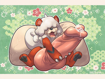 animal_genitalia animal_penis balls big_balls big_penis bodily_fluids canine_genitalia canine_penis drooling feral genital_fluids genitals huge_balls huge_penis hugging_penis hyper hyper_balls hyper_genitalia hyper_penis knot knotted_penis male outline pattern_background penis precum saliva simple_background sitting sitting_on_ground solo tongue tongue_out white_outline kos39 nintendo pokemon canid canine generation_8_pokemon hisuian_form hisuian_growlithe mammal pokemon_(species) regional_form_(pokemon) 4:3 hi_res