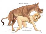 bestiality breasts duo erection female female_on_feral feral genitals hair human_on_feral interspecies male male/female male_on_human nipples nude open_mouth penis teeth text vermilion888 human mammal menoceras rhinoceros