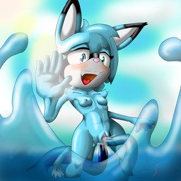 anal anal_penetration anthro biped breasts butt female genitals giftpic nipples open_mouth penetration sex solo standing tail tentacles translucent translucent_tentacles vaginal vaginal_penetration vulva water spazman sega sonic_the_hedgehog_(series) chia_the_chinchilla fan_character chinchilla chinchillid mammal rodent 1:1 source_request