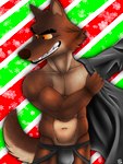 anthro bulge clothed clothing jockstrap male male_anthro merry_christmas pose solo underwear sergld dreamworks the_bad_guys mr._wolf_(the_bad_guys) canid canine canis mammal wolf absurd_res hi_res pinup