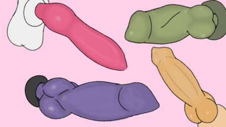 animal_genitalia anthro balls big_penis canine_genitalia chart erection genitals huge_penis knot knotted_penis long_penis male penis penis_chart pink_background sheath simple_background thick_penis zero_pictured mafoowo 16:9 hi_res widescreen