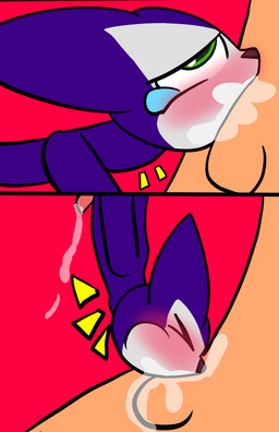 anthro anthro_penetrated balls big_penis bodily_fluids cum deep_throat digiphilia erection fellatio forced forced_fellatio forced_orgasm genital_fluids genitals handjob human_on_anthro human_penetrating human_penetrating_anthro interspecies male male/male male_on_anthro oral oral_penetration orgasm penetration penile penis rape saliva sex simple_background size_difference conditional_dnp theyiff bandai_namco digimon digimon_(species) human impmon mammal comic hi_res