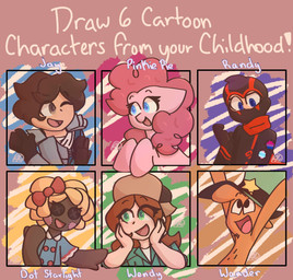 female feral group male trio hijae0ne disney friendship_is_magic gravity_falls hasbro lalaloopsy lego my_little_pony ninjago randy_cunningham:_9th_grade_ninja six_fanarts_challenge dot_starlight jay_walker_(ninjago) pinkie_pie_(mlp) randy_cunningham wander wendy_corduroy alien earth_pony equid equine horse human mammal pony star_nomad 2021 hi_res meme