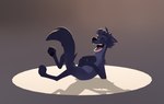 black_body black_ears black_fur black_hair black_nose black_tail eyes_closed feral fur grey_body grey_fur hair hand_on_chest hand_on_own_chest laugh lying male multicolored_body multicolored_fur on_back quadruped solo tail teeth tongue two_tone_body two_tone_fur ice_nova belfort_and_lupin lupin_(belfort_and_lupin) canid canine canis hybrid mammal wolf wolfdog 2025 3d_(artwork) digital_media_(artwork)