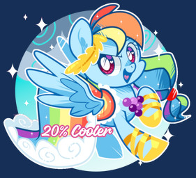 blue_body chibi clothing dress female open_mouth solo wings yokokinawa friendship_is_magic hasbro my_little_pony mythology rainbow_dash_(mlp) equid equine horse mammal mythological_creature mythological_equine pegasus pony alpha_channel