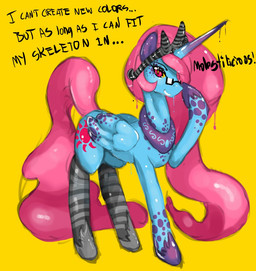 alternate_color blue_body blue_feathers crown cutie_mark eyewear feathered_wings feathers female feral glasses hair headgear horn long_hair pink_hair princess quadruped red_eyes royalty solo sun tail tiara wings slugbox ctenophorae friendship_is_magic hasbro my_little_pony mythology cteno princess_celestia_(mlp) equid equine mammal mythological_creature mythological_equine winged_unicorn