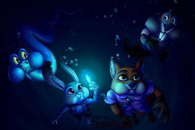 anthro beaver_tail blue_body blue_scales buckteeth clothed clothing fangs female feral fur grey_body grey_fur group light male orange_body orange_fur pointy_ears puffed_cheeks rabbit_ears scales swimming teeth underwater water yellow_eyes teira-nova atlantis:_the_lost_empire disney zootopia gary_de'snake judy_hopps nibbles_maplestick nick_wilde beaver canid canine european_rabbit fox lagomorph leporid mammal oryctolagus pit_viper rabbit red_fox reptile rodent scalie snake true_fox viper 3:2