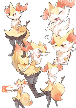 ambiguous_anthro ambiguous_gender angry anthro biped blush blush_lines bodily_fluids closed_frown closed_smile crossed_arms cute_fangs digitigrade dipstick_tail emanata fangs frown gesture hand_gesture hands_on_hips laugh looking_at_viewer looking_back looking_back_at_viewer markings mouth_closed multiple_poses open_frown open_mouth open_smile pointing pose pouting puffed_cheeks simple_background smile snout solo standing tail tail_markings tears teeth lovelysalandit nintendo pokemon braixen canid generation_6_pokemon mammal pokemon_(species) 2026 absurd_res bust_portrait digital_drawing_(artwork) digital_media_(artwork) full-length_portrait hi_res korean_description portrait three-quarter_portrait