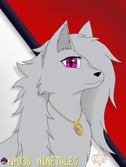 black_nose female feral fur grey_body grey_fur looking_at_viewer magenta_eyes magic_user simple_background solo thaumaturgy miles_rosebh nintendo pokemon miles_amanda_rose_(miles_rosebh) canid canine fox generation_1_pokemon mammal ninetales pokemon_(species) shiny_pokemon 2026 3:4 absurd_res hi_res shaded simple_shading watermark