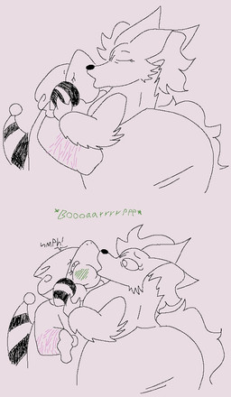 accident anthro blush burp_kissing burping burping_in_mouth cheek_blush cheek_bulge duo female female/female green_blush holding_waist inner_ear_fluff kiss_on_lips kissing mature_female scar self-harm_scars tuft skyhighbaa movieunleashers nintendo pokemon bovid canid canine caprine delphox fennec_fox flaaffy fox generation_2_pokemon generation_6_pokemon mammal pokemon_(species) sheep true_fox line_art monochrome
