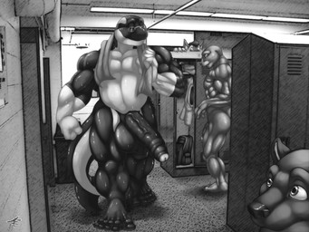 abs anthro balls being_watched belly biceps big_balls big_feet big_muscles big_penis butt casual_nudity erection eyes_closed eyewear feet foreskin genitals glasses group hindpaw huge_muscles huge_penis humanoid_feet humanoid_genitalia humanoid_penis locker locker_room looking_at_another male muscular muscular_male nipples nude partially_retracted_foreskin paws pecs penis plantigrade public size_difference strutting tail towel towel_around_neck vein walking modem_redpill darwen limelight aquatic cetacean dolphin mammal oceanic_dolphin orca toothed_whale 2012 4:3 monochrome