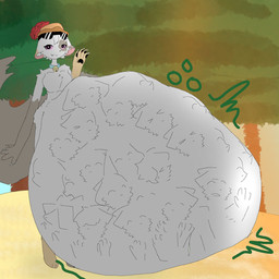 abdominal_bulge ambiguous_gender ambiguous_prey anthro bell bell_collar belly big_belly breasts clothing collar endosoma eyewear face_imprint female female_pred fur gesture hand_imprint hat headgear headwear huge_belly hyper hyper_belly imprint mass_vore multiple_prey pink_eyes rumbling_stomach safe_vore simple_background solo standing sunglasses vore waving waving_at_viewer white_body white_fur liwenenix vanilla_(liwenenix) domestic_cat felid feline felis mammal persian_cat 1:1 hi_res