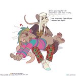 1:1 american_opossum anal anal_fisting anal_penetration anthro anthro_on_anthro anthro_penetrated anthro_penetrating anthro_penetrating_anthro blush chin_scratch daniela_idril domestic_cat duo english_text eyes_closed felid feline felis female female/female female_penetrated female_penetrating female_penetrating_female fisting fur grey_body grey_fur hair hairless hairless_cat heart_symbol hi_res interspecies mammal marsupial multicolored_hair olivia_lumence penetration purring rainbow_hair sex simple_background smile sphynx_(cat) text the_gentle_giant toony trans_(lore) trans_woman_(lore) transisters url virginia_opossum white_background white_body white_fur white_hair