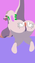 anthro anus big_breasts big_butt bouncing_butt breasts butt butt_focus female genitals pussy solo tail neko_4444 nintendo pokemon generation_6_pokemon goodra pokemon_(species) 9:16 animated hi_res no_sound short_playtime webm