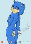 anthro black_nose blue_body blue_eyes butt crossgender female genitals looking_at_viewer mtf_crossgender nipple_piercing nipple_ring nipples piercing pussy ring_piercing simple_background solo white_background zoobastik sega sonic_the_hedgehog_(series) sonic_the_hedgehog eulipotyphlan hedgehog mammal 2020 absurd_res hi_res