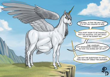 after_vore belly duo female female_pred feral feral_pred fur grass horn human_prey mountain plant speech_bubble tail talking_to_pred talking_to_prey text vore water white_belly white_body white_fur white_legs white_tail white_wings wings yellow_eyes yellow_horn dragonczech mythology equid equine human mammal mythological_creature mythological_equine unicorn 2025 english_text hi_res