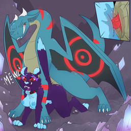 2_horns all_fours animal_genitalia animal_penis anthro anthro_on_feral anthro_penetrated anus areola begging begging_pose bestiality biped black_body blue_body blue_countershading bodily_fluids breasts cave cheek_tuft claws collar collar_only countershade_torso countershading crystal cutaway digitigrade dipstick_tail duo erection facial_tuft feet female female_on_feral female_penetrated feral feral_penetrating feral_penetrating_anthro fingerless_(marking) from_behind_position genital_fluids genitals grey_body horn hypnosis inside interspecies knot knotting larger_feral larger_male looking_pleasured male male/female male_feral male_penetrating male_penetrating_female markings medium_breasts membrane_(anatomy) membranous_wings mind_control mounting nipples nude open_mouth penetration penile penile_penetration penis penis_in_vagina pose quadruped red_eyes red_markings ringed_eyes sex size_difference smaller_anthro smaller_female tail tail_markings tan_body tan_countershading toeless_(marking) tongue tongue_out tuft vaginal vaginal_fluids vaginal_fluids_on_penis vaginal_knotting vaginal_penetration vulva white_markings wings fuf european_mythology mythology dragoviir domestic_cat dragon felid feline felis mammal mythological_creature mythological_scalie scalie western_dragon 2019 hi_res