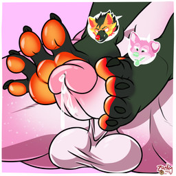 anthro balls bodily_fluids cheek_tuft cum cum_string duo ear_piercing erection facial_piercing facial_tuft fangs feet floppy_ears foot_fetish foot_play footjob fur gauged_ear genital_fluids genitals glans glistening glistening_eyes green_body green_eyes green_fur green_hair green_nose green_tongue grin hair head_tuft humanoid_genitalia humanoid_penis male male_anthro mohawk multiple_piercings nose_piercing nose_ring open_mouth orange_body orange_eyes orange_fur orange_pawpads pawpads penile penis piercing pink_body pink_fur pink_glans red_body red_fur ring_piercing septum_piercing septum_ring sex smile spread_toes teeth toes tongue tongue_out tuft white_balls white_body white_fur white_penis yellow_body yellow_fur zankytime emmett_green_(verne_nicolaio) red_(verne_nicolaio) canid canine canis domestic_dog mammal 1:1 absurd_res hi_res