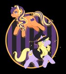 2021 abra-ca-dabra_(mlp) alpha_channel bell bell_collar black_cape black_clothing black_collar black_hat black_headwear blonde_mane cape clothing collar colored curled_mane cutie_mark digital_drawing_(artwork) digital_media_(artwork) duo earth_pony english_description equid equine eyelashes fake_cat_ears fake_ears female female_feral feral fur green_eyes halloween hasbro hat headgear headwear heart_(marking) hi_res holidays hooves horse long_mane long_tail mammal mane markings mlp_g3 multicolored_mane multicolored_tail my_little_pony open_mouth open_smile orange_body orange_fur orange_hooves orange_mane orange_tail pattern_background pink_tongue pony pre-g4 pumpkin_tart_(mlp) purple_body purple_eyes purple_fur purple_hooves purple_mane purple_tail quadruped reachfarhigh side_view simple_background smile striped_background tail teeth tongue transparent_background unguligrade walking witch_hat yellow_tail