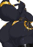 anthro big_breasts big_butt big_tail bikini biped black_body black_clothing black_ears black_eyes black_fur black_hair black_legwear black_tail black_thigh_highs breasts butt clothed clothing curvy_figure ear_markings female female_anthro fur gold_bikini hair huge_breasts huge_butt huge_thighs kemono legwear long_hair looking_at_viewer looking_back looking_back_at_viewer markings multicolored_body multicolored_ears multicolored_fur multicolored_tail open_mouth rear_view red_sclera side-tie_bikini simple_background skimpy solo standing string_bikini swimwear tail tail_markings thick_tail thick_thighs thigh_highs two-piece_swimsuit two_tone_body two_tone_ears two_tone_fur two_tone_tail voluptuous white_background wide_hips yellow_bikini yellow_body yellow_clothing yellow_ears yellow_fur yellow_markings yellow_swimwear yellow_tail ashi_foot nintendo pokemon eeveelution generation_2_pokemon mammal pokemon_(species) umbreon 2024 absurd_res aliasing binary_drawing colored digital_drawing_(artwork) digital_media_(artwork) hi_res portrait shaded three-quarter_portrait