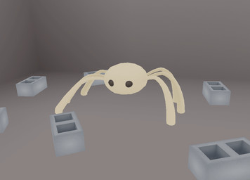 6_legs ambiguous_gender black_eyes cinder_block dancing empty_eyes feral grey_floor grey_wall inside mouthless solo tan_body wall_(structure) rikacreature the_backrooms zooliminology_project arachnid arthropod longlegs_(zooliminology) spider 2025 3d_(artwork) 3d_animation animated digital_media_(artwork) loop seamless_loop