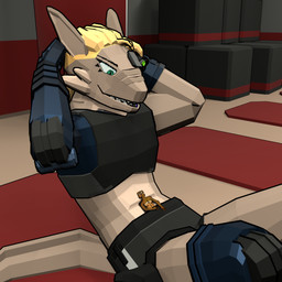 2d_on_3d abs anthro athletic_wear bottomwear bra clothing cybernetic_arm cybernetic_eye cybernetic_leg cybernetic_limb cybernetics duo exercise female gym gym_bottomwear gym_shorts hands_behind_head looking_down looking_down_at_partner looking_up_at_partner low_poly machine macro macro_female male male/female micro micro_in_clothes micro_in_underwear micro_male micro_on_belly micro_on_macro micro_on_stomach open_mouth shorts sit-up size_difference sports_bra underwear workout workout_clothing workout_outfit hans_lewdington weaselclaw tiny_treats(video_game) madison_(tiny_treats) werther aquatic domestic_ferret mammal mustelid musteline true_musteline vynn weasel 1:1 3d_(artwork) artist_collaboration digital_media_(artwork) hi_res mixed_media