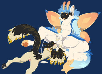 4_ears animal_genitalia animal_penis antennae_(anatomy) anthro ball_fondling ball_sniffing balls black_tail blush bodily_fluids clear_urine duo feet fondling fully_sheathed genital_fluids genital_slit genitals hindpaw lying machine male male/male mismatched_animal_penis mismatched_genitalia mismatched_penis multi_ear nude on_front open_mouth orange_wings paws peeing penis penis_tip pink_penis raised_tail relieved sheath sheath_grab shy simple_background sitting sitting_on_ground slim sniffing tail tapering_penis thick_thighs transparent_background urine urine_on_back urine_on_body urine_pool urine_pooling watersports white_body wings pilvi_owo arthropod avali hybrid insect lepidopteran moth protogen 2025 alpha_channel digital_drawing_(artwork) digital_media_(artwork) hi_res