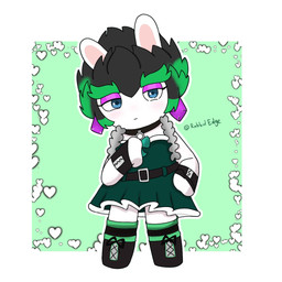 anthro arms_bent belt belt_buckle black_belt black_boots black_choker black_clothing black_footwear black_hair black_jewelry black_necklace black_wristband blue_eyes blush boots buckle choker christmas_clothing clothed clothed_anthro clothed_female clothing dress eyebrows eyelashes female female_anthro footwear fur green_bow green_clothing green_dress green_eyebrows green_footwear green_hair green_knee_socks green_socks hair hand_on_hip hand_on_own_hip heart_symbol holidays jewelry knee_highs knee_socks legwear light long_ears looking_at_viewer mitten_hands necklace noseless purple_ear_piercing purple_eyelids shoes short_hair simple_background socks solo spiky_hair standing tan_inner_ear thick_eyebrows username white_body white_fur peypey_mei1925 christmas mario_bros mario_plus_rabbids_sparks_of_hope nintendo raving_rabbids rayman_(series) ubisoft edge_(mario_plus_rabbids) lagomorph mammal rabbid 1:1 2023 colored digital_drawing_(artwork) digital_media_(artwork) full-length_portrait hi_res lighting portrait shaded