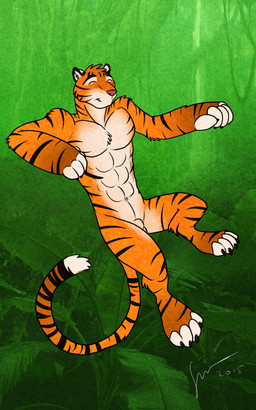 abs animal_genitalia anthro balls closed_smile eyes_closed facial_markings fully_sheathed fur genitals head_markings head_tuft male male_anthro markings mouth_closed muscular muscular_anthro muscular_male nude orange_body orange_fur pecs sheath smile solo striped_arms striped_body striped_face striped_fur striped_legs striped_markings striped_neck striped_tail stripes tail tail_markings tuft white_body white_fur hufnaar felid mammal pantherine tiger 2015 5:8 dated hi_res