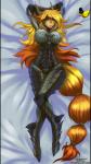 2016 anthro armor big_breasts biped black_bars blonde_hair bovid breasts brown_body brown_fur brown_horn caprine clothed clothing dakimakura dakimakura_design domestic_cat english_text equid equine felid feline felis female forked_tongue fur goat hair hat headgear headwear hi_res horn horse hybrid iontoon iota_(xenon-the-wolf) lying mammal on_back orange_hair pillarbox pink_nose pupils raised_arm red_hair rubber_duck signature slit_pupils smile solo text tongue top_hat wide_hips