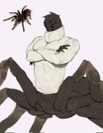 abs clothing crossed_arms head_tuft male multi_eye multi_leg multi_limb muscular muscular_male muscular_taur real solo sweater tight_clothing tight_topwear topwear tuft turtleneck kogito tarantula_(kogito) arachnid arachnid_taur arthropod arthropod_taur spider spider_taur tarantula_taur taur hi_res