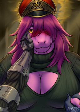 anthro duo female hand_holding love loving_gaze male male/female romantic romantic_couple arcgeist deltarune undertale_(series) alasdair_lindsay commissar_susie susie_(deltarune) scalie absurd_res hi_res