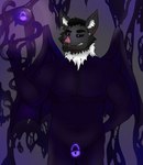 abs ambiguous_fluids brainwashing bulge chastity_cage chastity_device corruption hypnosis latex lock_bulge lock_symbol male mind_control navel pecs possession wings caine_latrans_(artist) bastien_(caine_latrans) bat mammal hi_res