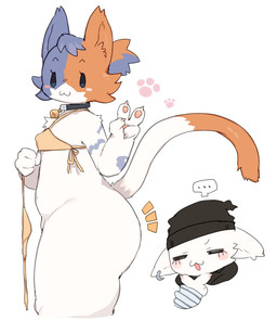 anthro bar_emanata beanie bell bell_collar big_butt bikini bikini_bottom_removed biped blush blush_stickers bottomless bottomless_anthro bottomless_female brown_body brown_fur butt calico_pattern cat_smile cat_tail cheek_tuft chest_tuft claws clothed clothing collar convenient_censorship cutaway duo ellipsis emanata expression_cutaway eyes_closed facial_tuft female finger_claws footprint fur gesture gold_bikini grey_body grey_fur hand_gesture hat headgear headwear multicolored_body multicolored_fur pawprint pear-shaped_figure side_view simple_background simple_eyes swimwear thick_thighs thinking tuft two-piece_swimsuit v_sign white_background white_body white_fur wide_hipped_anthro wide_hipped_female wide_hips ookm epic_games fortnite cate_meowdy cloud_nine_(fortnite) calico_cat domestic_cat felid feline felis mammal 2026 digital_drawing_(artwork) digital_media_(artwork) cousins_(lore)