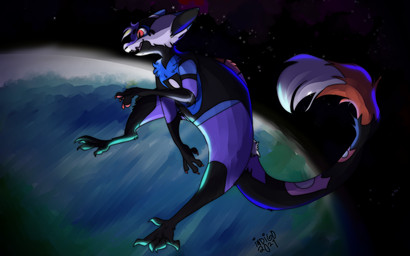 astronaut planet space stratosphere indigonanu ozone domestic_ferret mammal mustelid musteline true_musteline weasel 16:10 hi_res widescreen