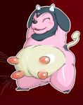 blush bodily_fluids female feral genitals lactating milk pussy solo teats udders a- nintendo pokemon generation_2_pokemon miltank pokemon_(species) 2012 alpha_channel