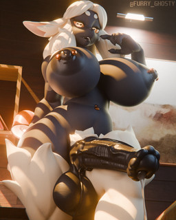 animal_genitalia animal_penis anthro areola balls big_balls big_breasts big_penis breasts equine_genitalia equine_penis erection genitals glistening glistening_areola glistening_balls glistening_breasts glistening_genitalia glistening_nipples glistening_penis gynomorph hair horizontal_pupils huge_balls huge_breasts huge_penis inside intersex nipple_piercing nipples penis piercing pupils solo standing thick_thighs white_hair wide_hips furry_ghosty leodamodeler_(modeler) reinette bovid caprine mammal sheep 3d_(artwork) 4:5 absurd_res digital_media_(artwork) hi_res