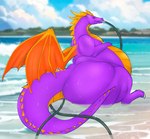 belly belly_expansion belly_inflation big_belly big_butt butt expansion feral green_hose horn hose hose_in_mouth hose_inflation huge_belly huge_butt hyper hyper_belly hyper_butt inflation inflation_fetish liquid_inflation male outside overweight overweight_male purple_body solo tail water water_inflation wings nneru_em activision mythology spyro_the_dragon spyro dragon mythological_creature mythological_scalie scalie filling_(disambiguation) 2023 digital_media_(artwork) hi_res