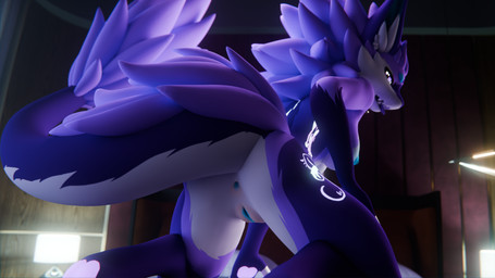 anthro anus areola biped breasts female genitals glowing glowing_eyes looking_at_viewer looking_back nipples on_bottom on_top presenting presenting_anus presenting_vulva purple_body rear_view reverse_cowgirl_position sex solo tail tongue tongue_out vulva kronosprotogen whanos novabeast 16:9 3d_(artwork) 4k absurd_res digital_media_(artwork) hi_res widescreen