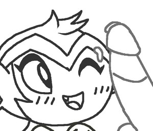 blush bodily_fluids cum cum_on_face duo erection female feral genital_fluids genitals humanoid_genitalia humanoid_penis interspecies male male/female one_eye_closed penis smile creepycurse shantae_(series) wayforward shantae_(monkey_form) genie haplorhine mammal monkey primate
