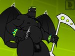 belly big_belly bracelet genitals jewelry male muscular necklace nipples overweight overweight_male penis spiked_bracelet spikes spread_wings wings koki_1 geometry_dash robtop death_(personification) grim_reaper soul_reaper_(koki_1) monster_(geometry_dash) hi_res