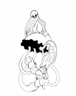 anthro ball_fondling ball_suck balls big_balls big_breasts big_penis blush bodily_fluids breasts cum cum_in_tentacles dominant dominant_female duo ejaculation fellatio female fondling genital_fluids genitals huge_balls huge_penis hyper hyper_balls hyper_genitalia hyper_penis internal internal_oral male male/female milking_tentacles oral penile penis penis_in_tentacle penis_milking sex submissive submissive_male sucking tentacle_sex tentacles translucent translucent_tentacles vein veiny_penis osakana2gou hollow_knight_(franchise) team_cherry monomon_the_teacher_(hollow_knight) the_knight_(hollow_knight) aquatic arthropod cnidarian humanoid jellyfish medusozoan vessel_(species) monochrome