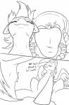 2017 applejack_(mlp) black_and_white comic dialogue duo earth_pony english_text equid equine extreme_size_difference eyes_closed female feral friendship_is_magic hair hasbro hi_res horse line_art mammal micro monochrome my_little_pony mythological_creature mythological_equine mythology oral_vore pegasus pony ponythroat rainbow_dash_(mlp) size_difference teeth text tongue tongue_out uvula vore wings