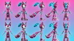 anthro blue_eyes clothing dress female glowing gradient_background hair machine metal_clothing metallic_body pink_body ponytail simple_background solo lady_luna sega sonic_the_hedgehog_(series) fan_character kate_the_mecha-wolf android canid canine canis mammal robot wolf 16:9 3d_(artwork) 4k absurd_res digital_media_(artwork) hi_res model_sheet widescreen gynomorph_(lore) trans_(lore) trans_woman_(lore)