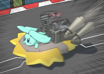 ambiguous_gender big_ears biped bipedal_feral blue_eyes blush blush_stickers detailed_background determined driving engine feral fluffy fluffy_tail fur lying motion_lines mouthless notched_ear on_front race semi-anthro solo tail teal_body teal_fur three-quarter_view ahab_null kirby_(series) kirby_air_riders kirby_and_the_forgotten_land nintendo bulk_star_(kirby) elfilin alien chinchilla chinchillid mammal rodent starling_(kirby) 2025 absurd_res digital_drawing_(artwork) digital_media_(artwork) english_description hi_res japanese_description male_(lore)