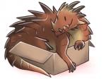 4:3 ambiguous_gender box canes-cm capcom container dragon elder_dragon feral in_box in_container lao-shan_lung monster_hunter mythological_creature mythological_scalie mythology reptile scalie simple_background solo tail white_background