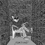 anthro bottomwear burger_king_crown clothing collared_shirt countershade_face countershading eyewear footwear holding_object lawn_chair male pants smug_face solo sunglasses tufted_ears ricky_arts burger_king crocs funko_pop! inktober felid feline humanoid lynx mammal 1:1 2023 monochrome