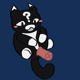 black_body black_fur blush dipstick_ears ear_markings facial_markings female female_penetrated feral fur genitals head_markings male male/female male_penetrating male_penetrating_female markings multicolored_ears nude penetration penile penile_penetration penis penis_in_vagina question_mark sex smile solo tail vaginal vaginal_penetration vulva nath4ni3l mewgenics gambit_(mewgenics) domestic_cat felid feline felis mammal 1:1 2026 animated digital_media_(artwork) high_framerate loop