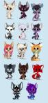 2016 absurd_res anthro ariyah_(meg) badge bandage belt birthmark black_body black_fur black_hair black_nose blonde_hair blue_eyes bottomwear brown_body brown_eyes brown_fur brown_hair canid canine chest_tuft chibi clothing cute_fangs digital_media_(artwork) dragon ear_piercing elle_(savsona) eurasian_lynx feathers felid feline florian_(disambiguation) fluffy fluffy_ears fluffy_tail fur furgonomics ghastlyghatz gradient_hair green_eyes grey_body grey_eyes grey_fur group hair hi_res horn hybrid inner_ear_fluff iracundia lynx mammal markings mythological_creature mythological_scalie mythology necktie no_pupils orange_body orange_fur pants piercing pink_nose pose purple_body purple_eyes purple_fur purple_hair purple_nose red_body red_eyes red_fur red_hair scalie scar shirt siege simple_background snaggle_tooth spots stripes tail thistle_(artsyheartsy) topwear tuft uniform whiskers white_body white_fur white_hair wings yukki