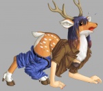 cervine clothing deer edmol female hooves human mammal rip transformation
Rating: Questionable
Score: 5
User: TheDigiFurFan
Date: August 07, 2012